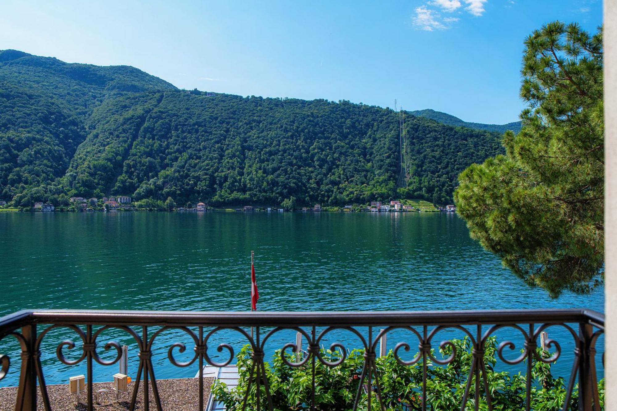 Il Balcone Sul Lago By Quokka 360 - Historic Lakeside Flat In Morcote Dış mekan fotoğraf